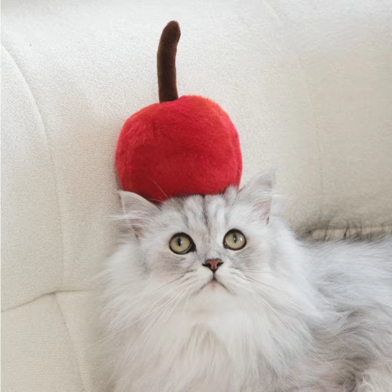 Cute Ice Cream Big Space Soft and Comfortable Felt Cat Bed Closed Hiding House for Pets Furnitures Pet Supplies