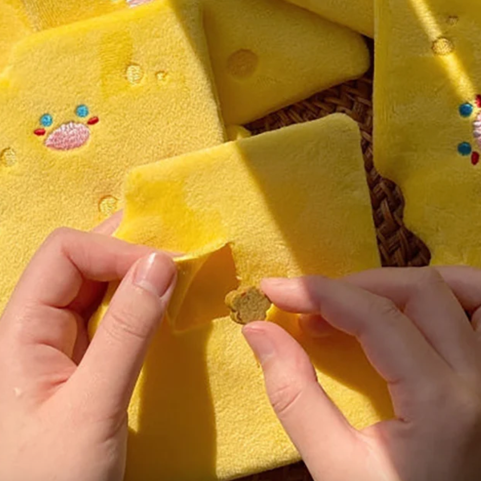 Cheese Slice Crinkle Toy