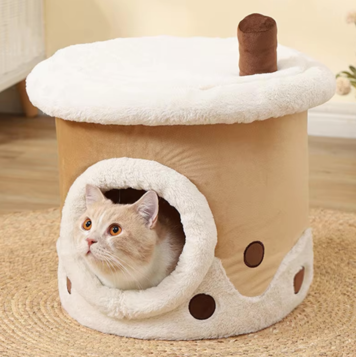 Bubble Tea Cat Bed