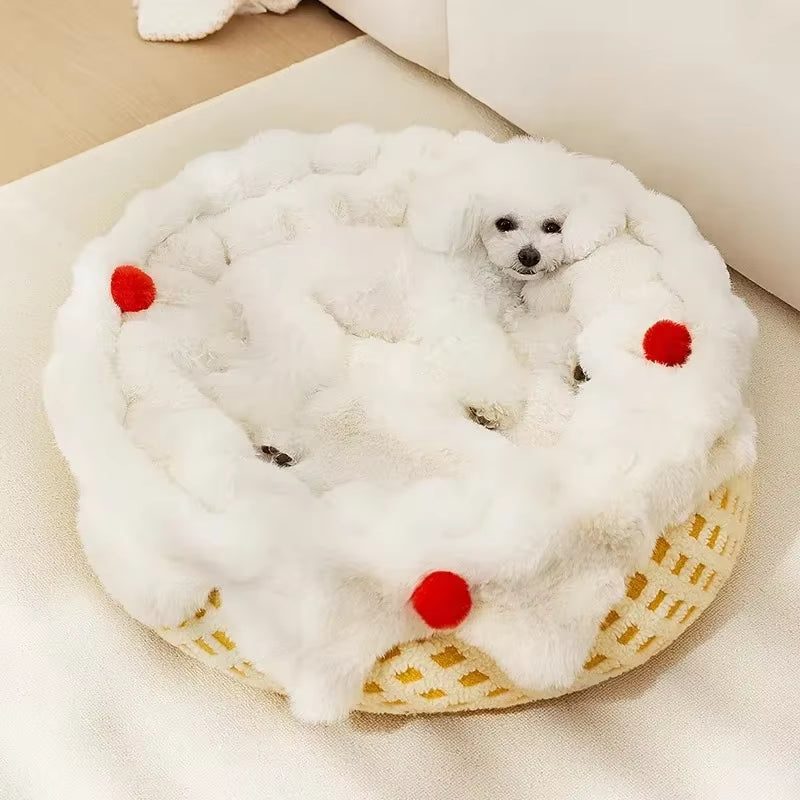 Cat Nest Winter Warm Removable Washable Cat Bed House Security Small Dog Nest Four Seasons Universal Pet Supplies Accessories