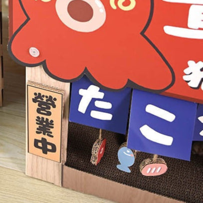 Large Japanese Style Cat Scratch Board Octopus Cat House