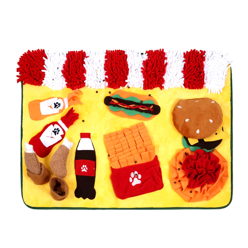 Rocker Fleece Pet Sniffing Mat Exercise Your Dog'S Foraging Ability and Coordination Slow Food Mat