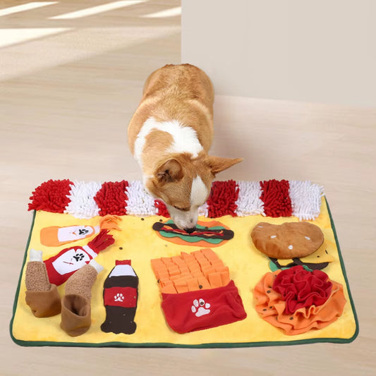 Rocker Fleece Pet Sniffing Mat Exercise Your Dog'S Foraging Ability and Coordination Slow Food Mat