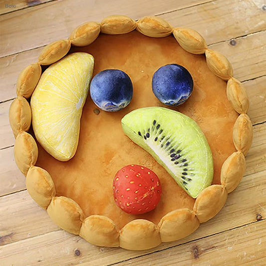 Kawaii Fruit Tart Dog and Cat Bed House, Cotton, Cake Shaped Pet Kennel, Funny, Cute Puppy, Kitten, Washable Nest, Warm Cushion