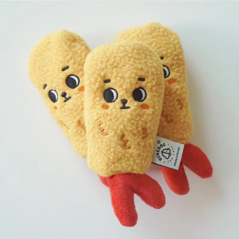 Cute Ins Dog Squeaky Toy Tempura Tibetan Food Sniffing Toy Foreign Trade Pet Dog Sound Rustling Plush Sound Toy Pet Products