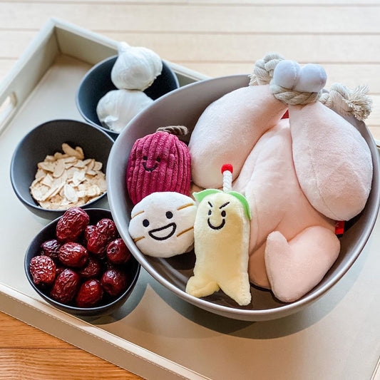 Ins Hot Style Korean Ginseng Chicken Soup Vocal Foreign Trade Original Single Dog Hidden Food Toy Pet Vocal Sniff Toy