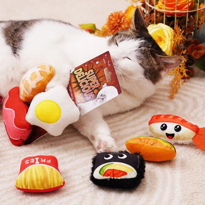 Catnip Toys Interactive Pet Cat Toy Teasing Bite Resistant Teeth Grinding Chew Training Toy Kitten Cats Cute Pet Supplies