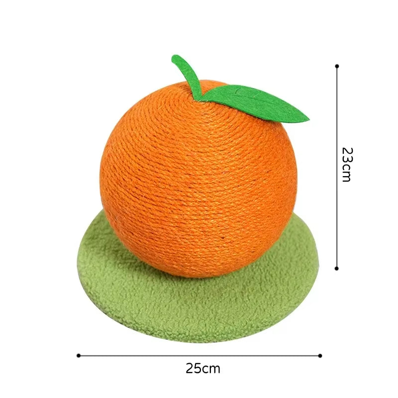 Cat Scratching Ball Toy Pineapple and Orange Cat Climbing Frame Grinding Paws Toys Kitten Scratcher for Pet Furniture Supplies