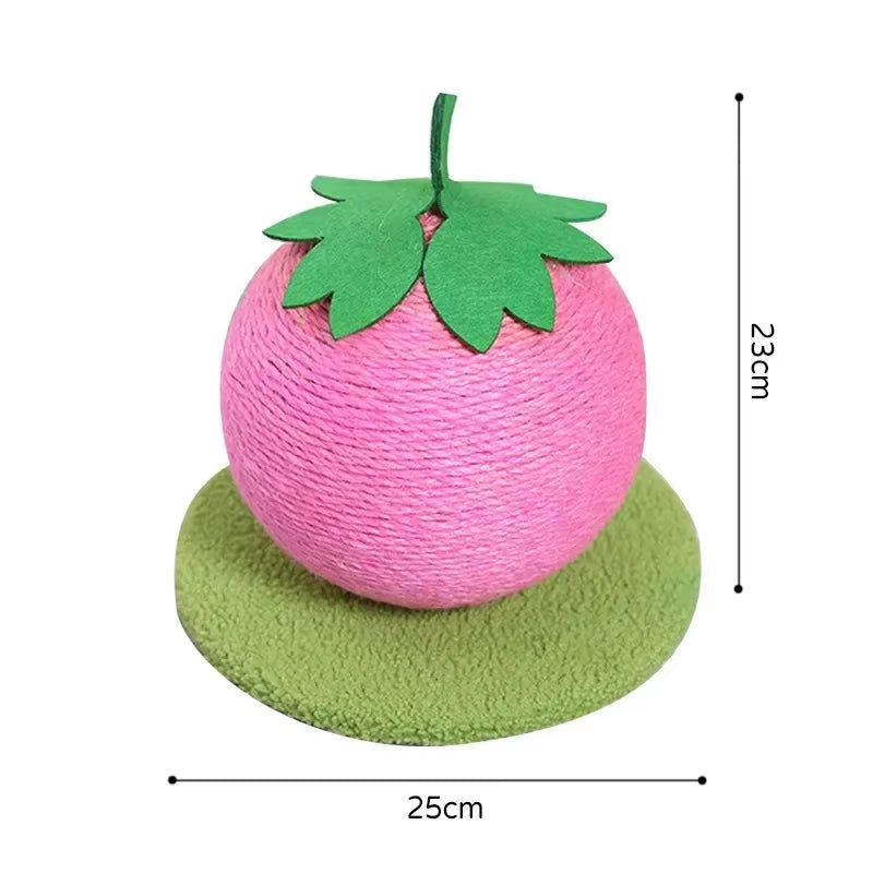 Cat Scratching Ball Toy Pineapple and Orange Cat Climbing Frame Grinding Paws Toys Kitten Scratcher for Pet Furniture Supplies